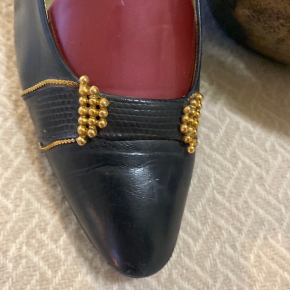 Beltrami navy heels - Picture 2 of 5